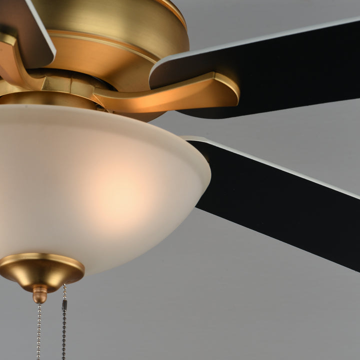 Super-Max 52" Ceiling Fan with 2-Light Kit Natural Aged Brass alternate view