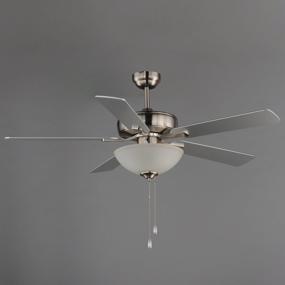 Super-Max 52" Ceiling Fan with 2-Light Kit Satin Nickel alternate view