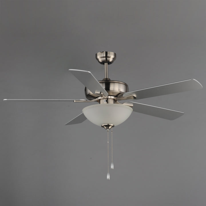 Super-Max 52" Ceiling Fan with 2-Light Kit Satin Nickel alternate view