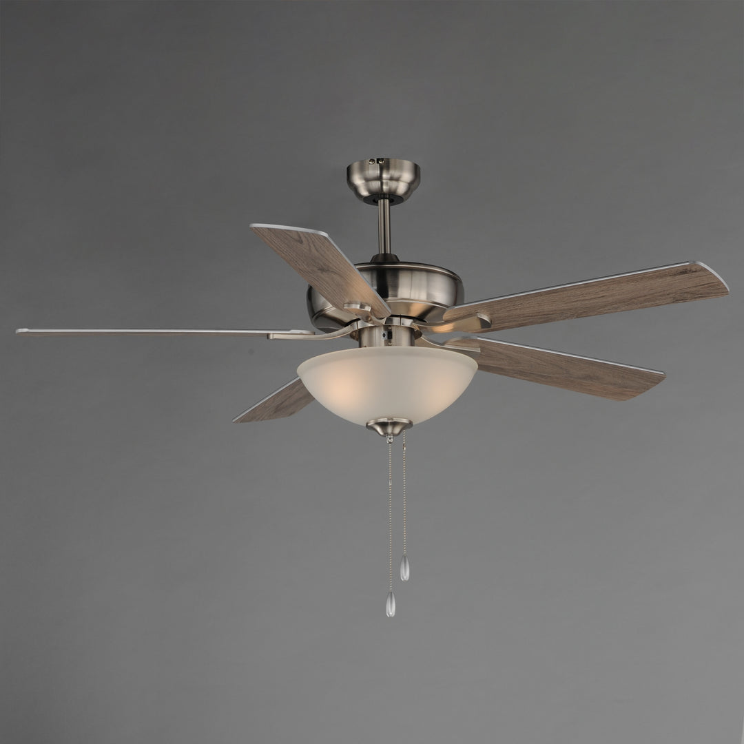 Super-Max 52" Ceiling Fan with 2-Light Kit Satin Nickel alternate view