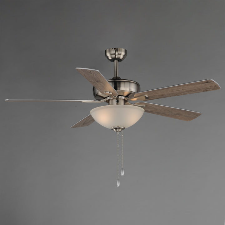 Super-Max 52" Ceiling Fan with 2-Light Kit Satin Nickel alternate view