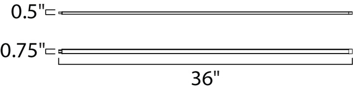 CounterMax 24V Slim LED Under Cabinet dimensions diagram