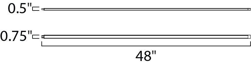 CounterMax 24V Slim LED Under Cabinet dimensions diagram