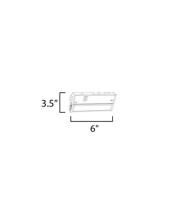 CounterMax 5K 2700-5000K LED Under Cabinet dimensions diagram