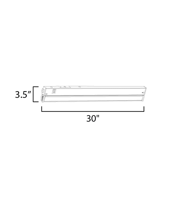 CounterMax 5K 2700-5000K LED Under Cabinet dimensions diagram