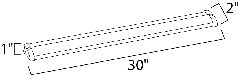 CounterMax LO LED Under Cabinet dimensions diagram