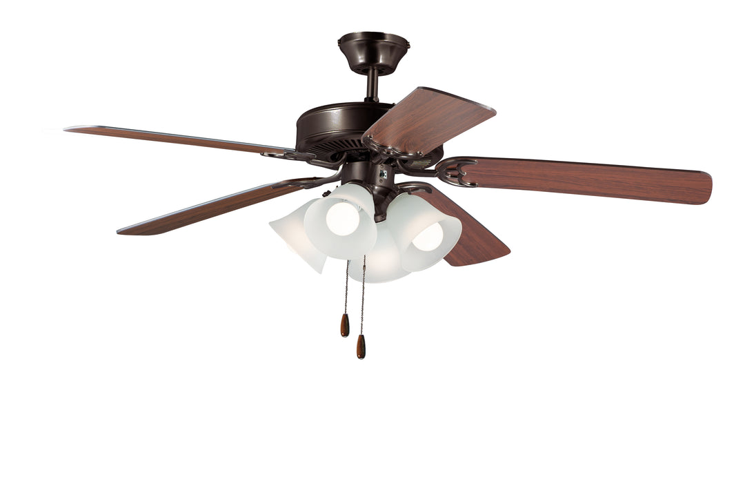 Basic-Max 52" Bronze Fan LED 4-Light W/P Blades FTOIWP