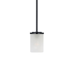 Corona 1-Light Mini Pendant Black (FTBK)