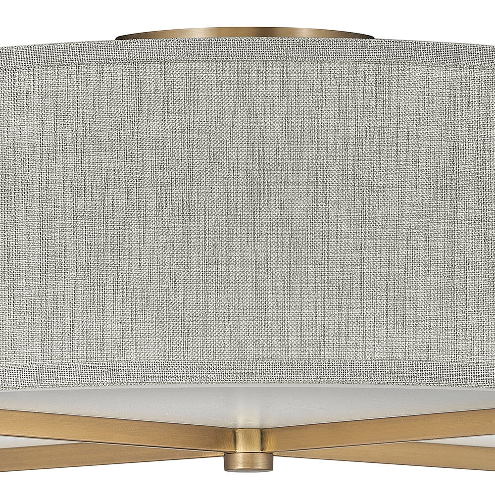 Axis Heathered Gray Semi-Flush Mount