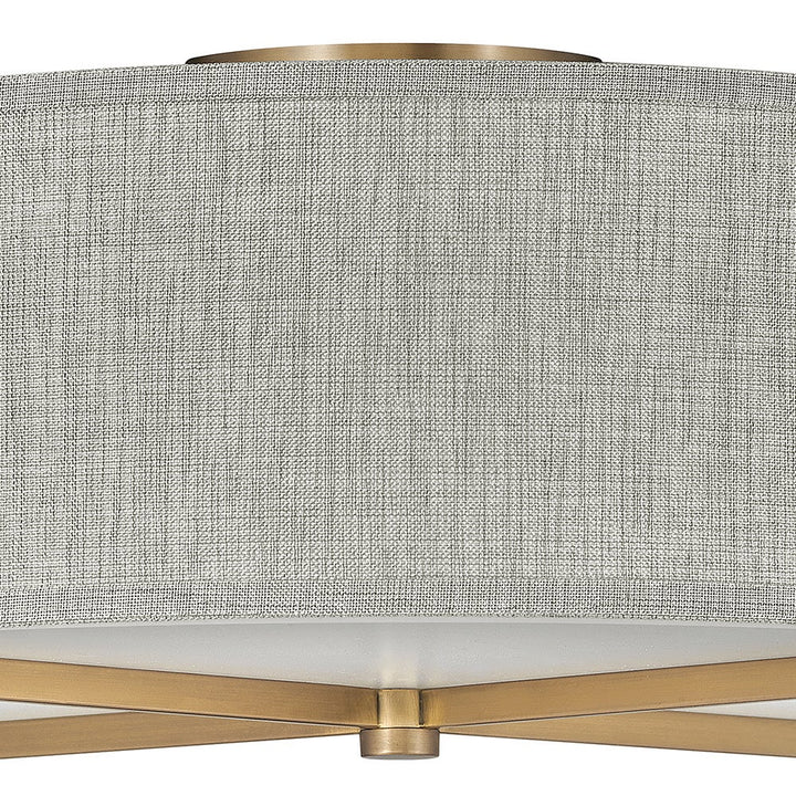 Axis Heathered Gray Semi-Flush Mount