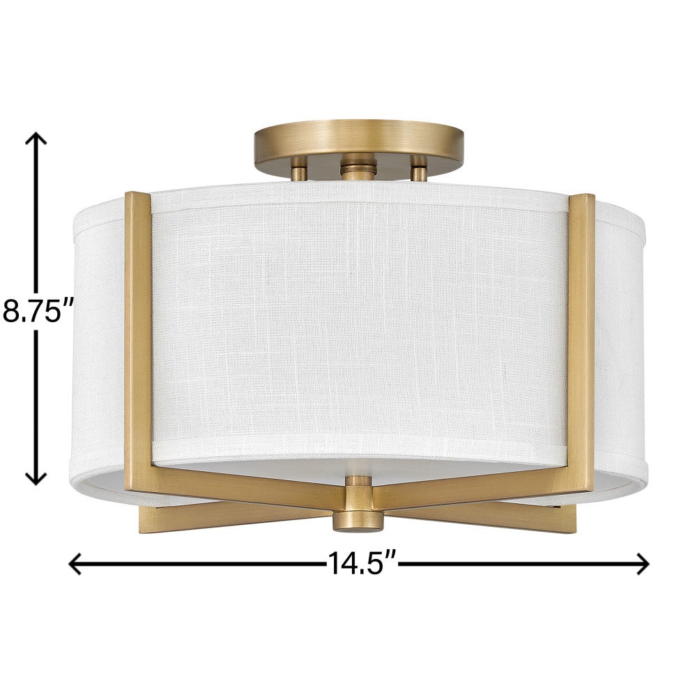 Axis Off White Semi-Flush Mount