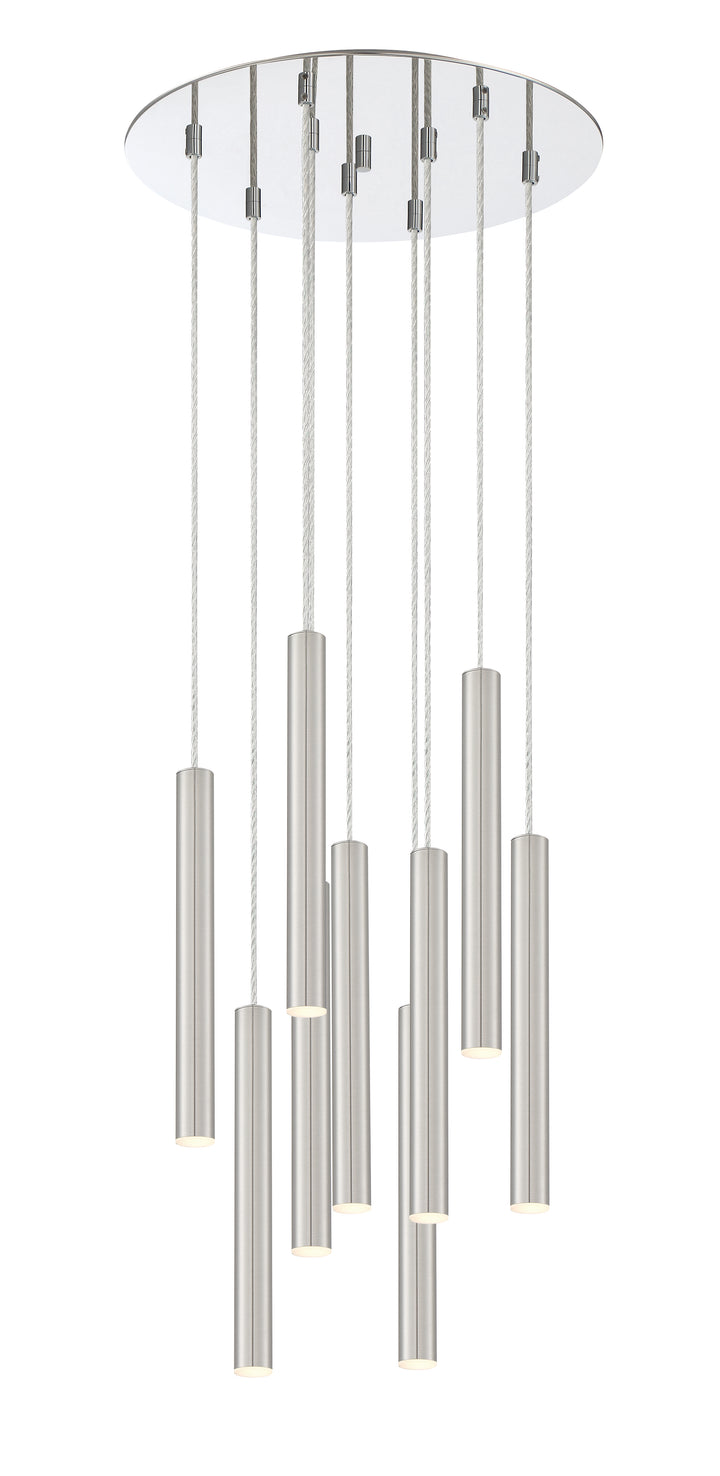 Forest - LED 9 Light Chandelier (917MP12-BN-LED-9RCH)