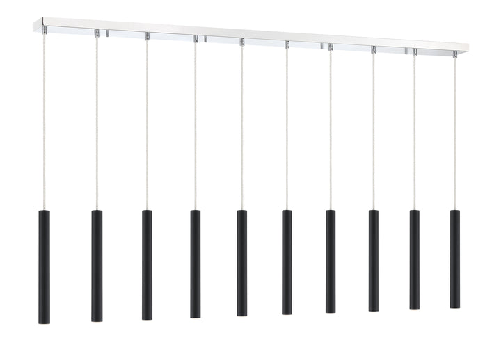 Forest - LED 10 Light Linear Chandelier (917MP12-MB-LED-10LCH)