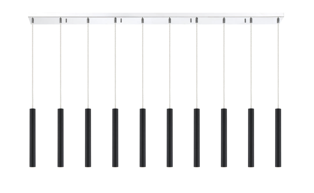 Forest - LED 10 Light Linear Chandelier (917MP12-MB-LED-10LCH)