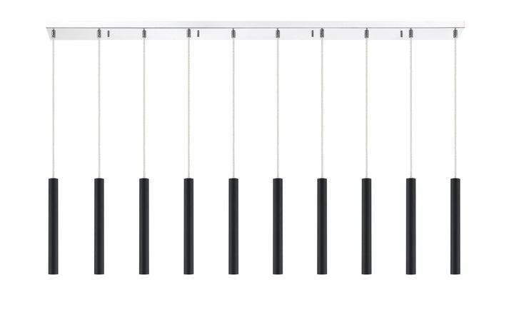 Forest - LED 10 Light Linear Chandelier (917MP12-MB-LED-10LCH)