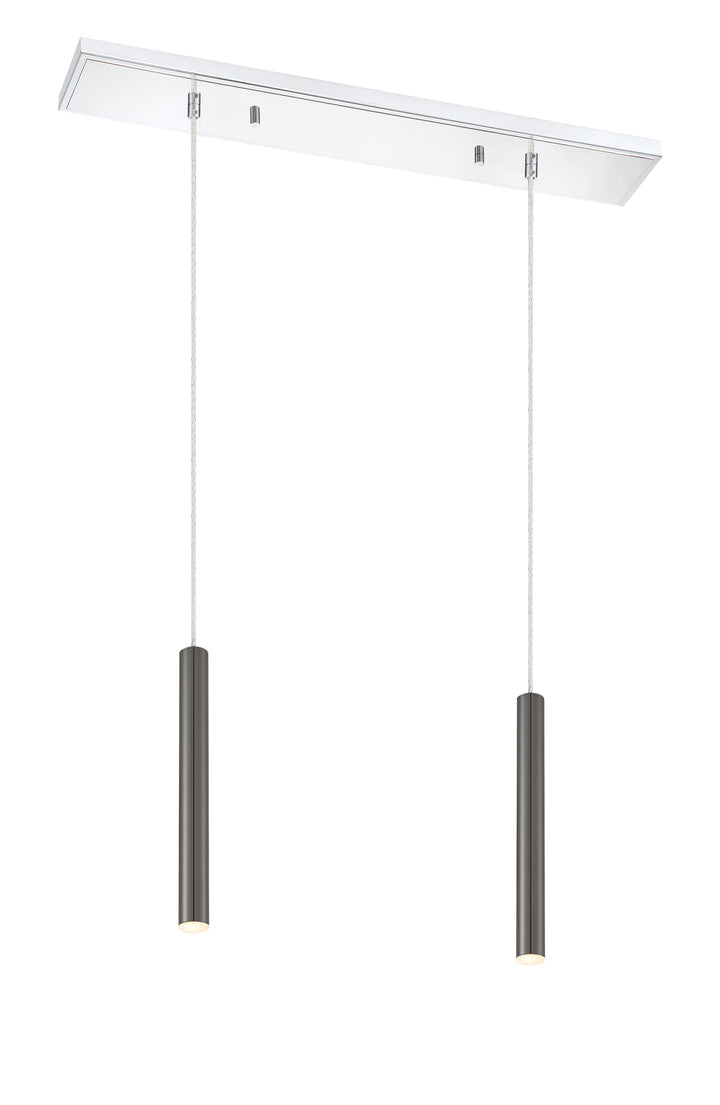 Forest - LED 2 Light Linear Chandelier (917MP12-PBL-LED-2LCH)