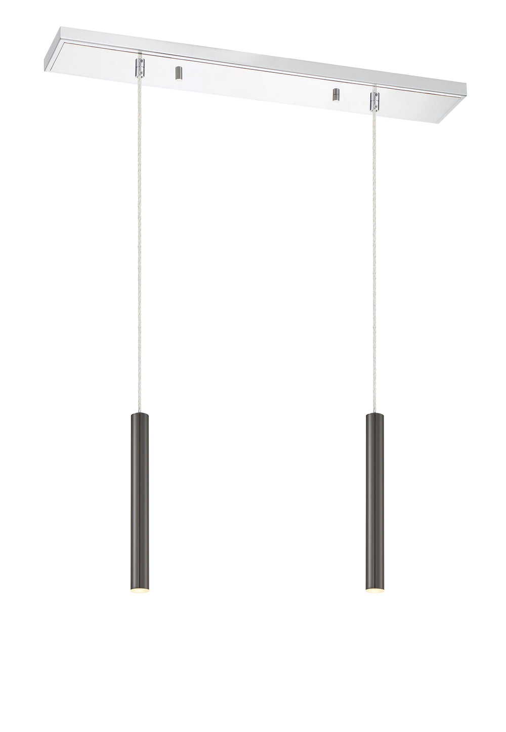 Forest - LED 2 Light Linear Chandelier (917MP12-PBL-LED-2LCH)