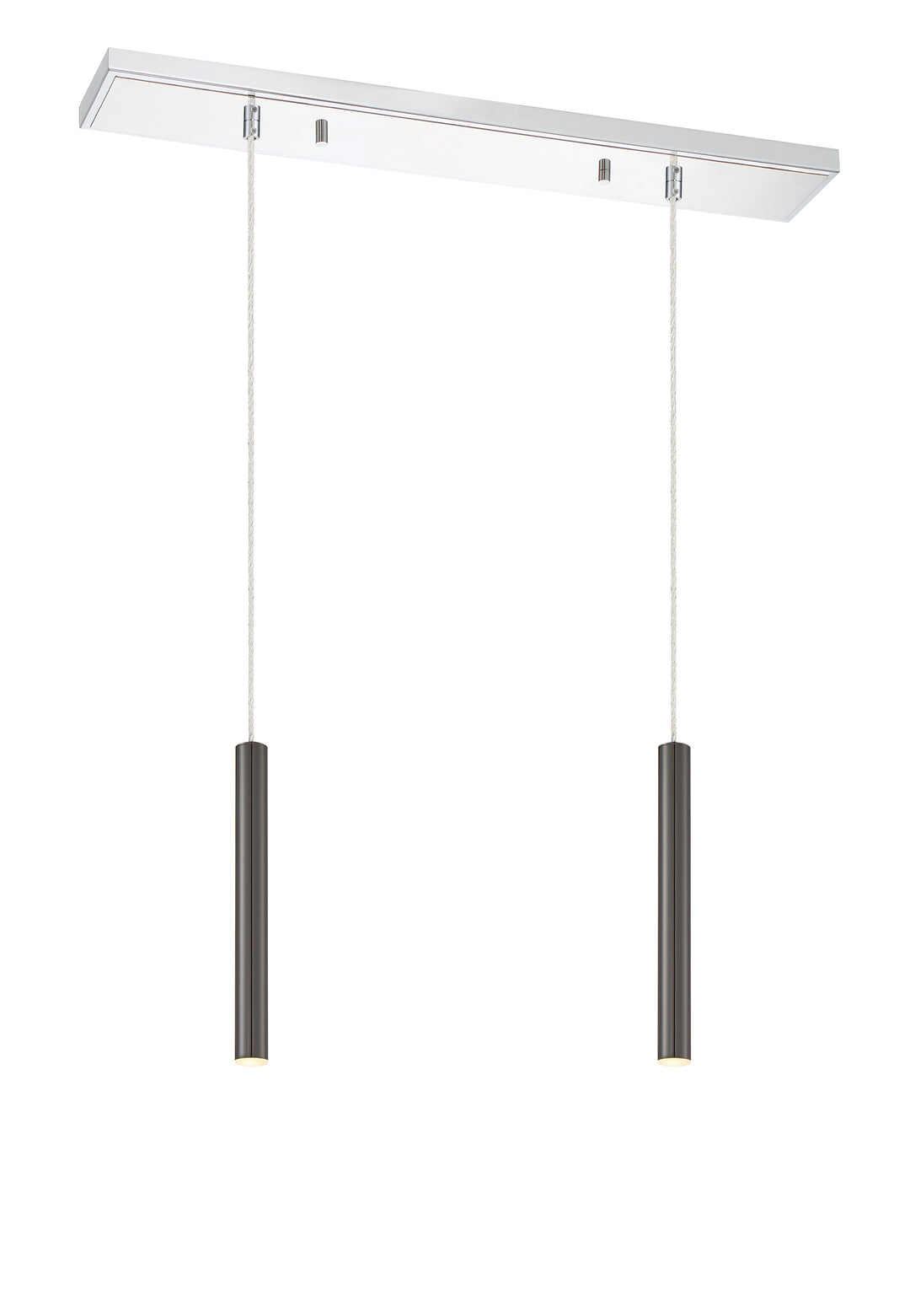 Forest - LED 2 Light Linear Chandelier (917MP12-PBL-LED-2LCH)