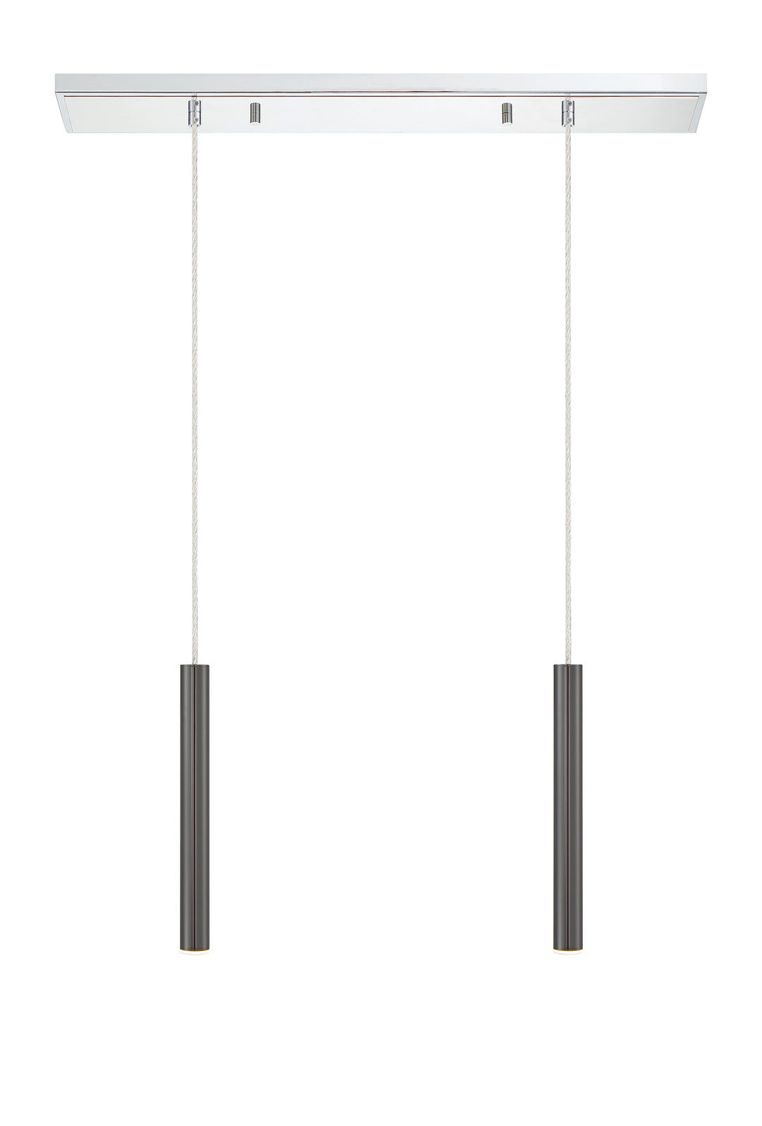Forest - LED 2 Light Linear Chandelier (917MP12-PBL-LED-2LCH)