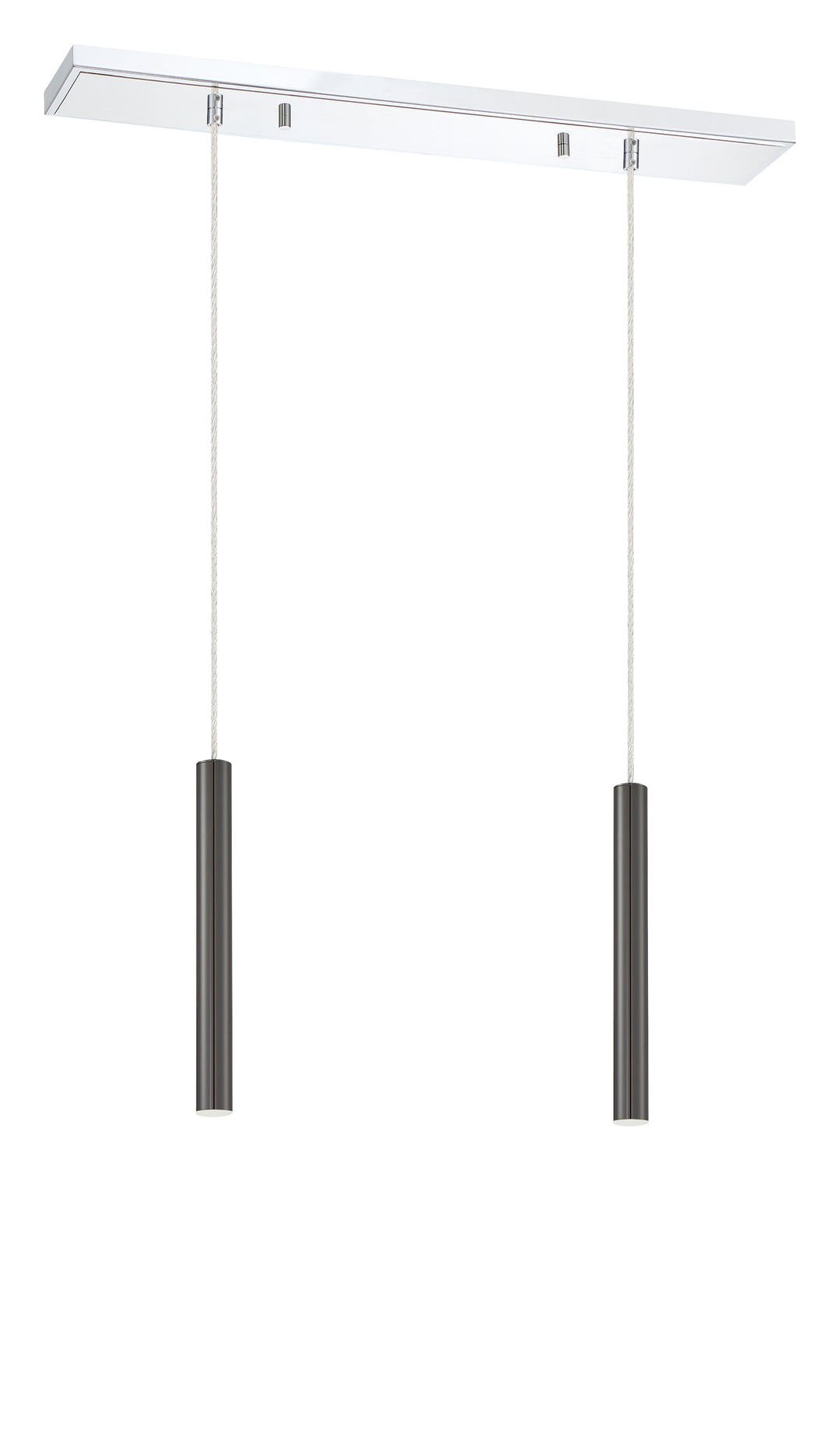 Forest - LED 2 Light Linear Chandelier (917MP12-PBL-LED-2LCH)