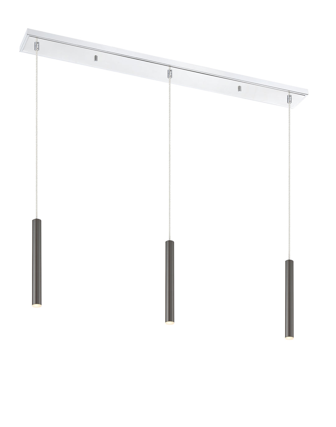 Forest - LED 3 Light Linear Chandelier (917MP12-PBL-LED-3LCH)