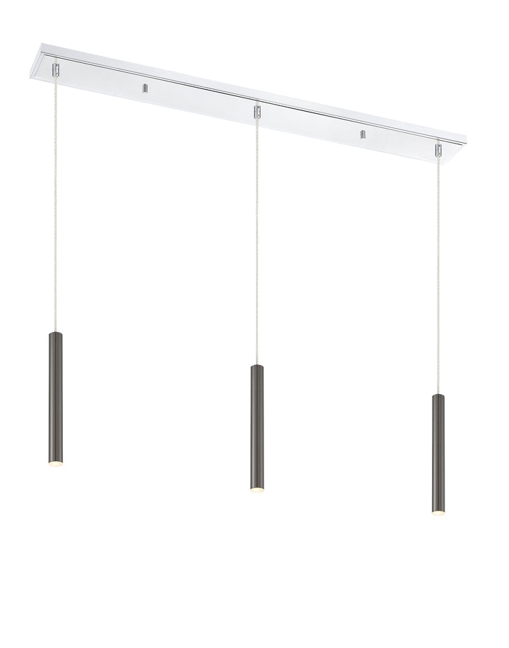 Forest - LED 3 Light Linear Chandelier (917MP12-PBL-LED-3LCH)