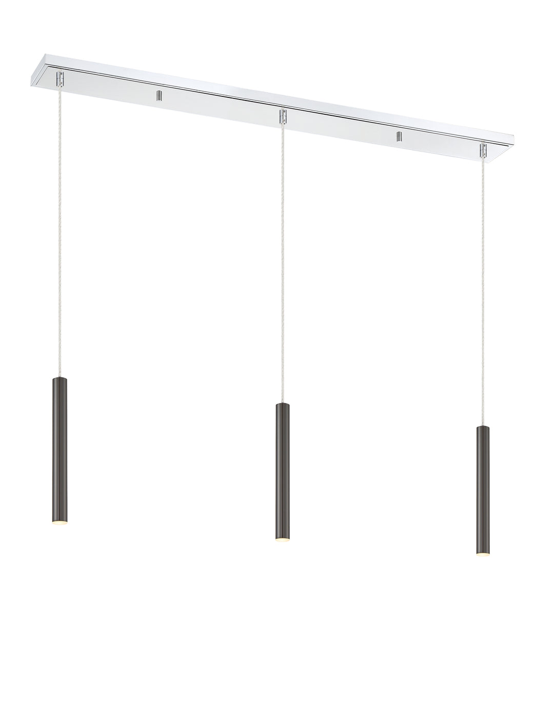 Forest - LED 3 Light Linear Chandelier (917MP12-PBL-LED-3LCH)