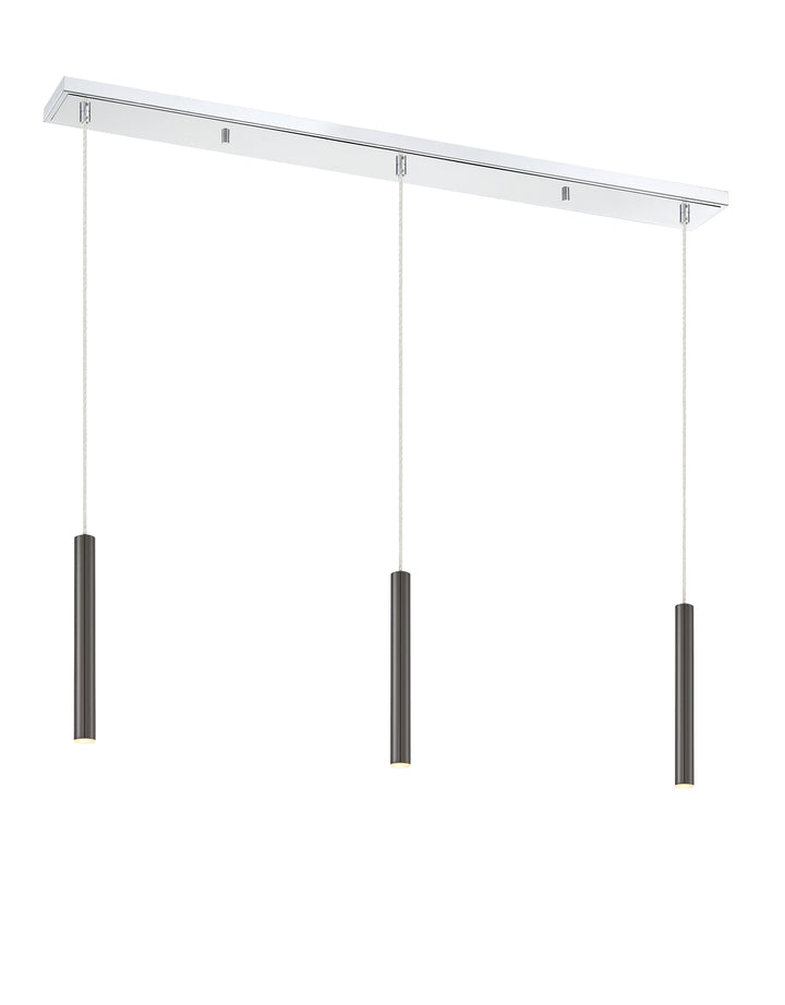 Forest - LED 3 Light Linear Chandelier (917MP12-PBL-LED-3LCH)