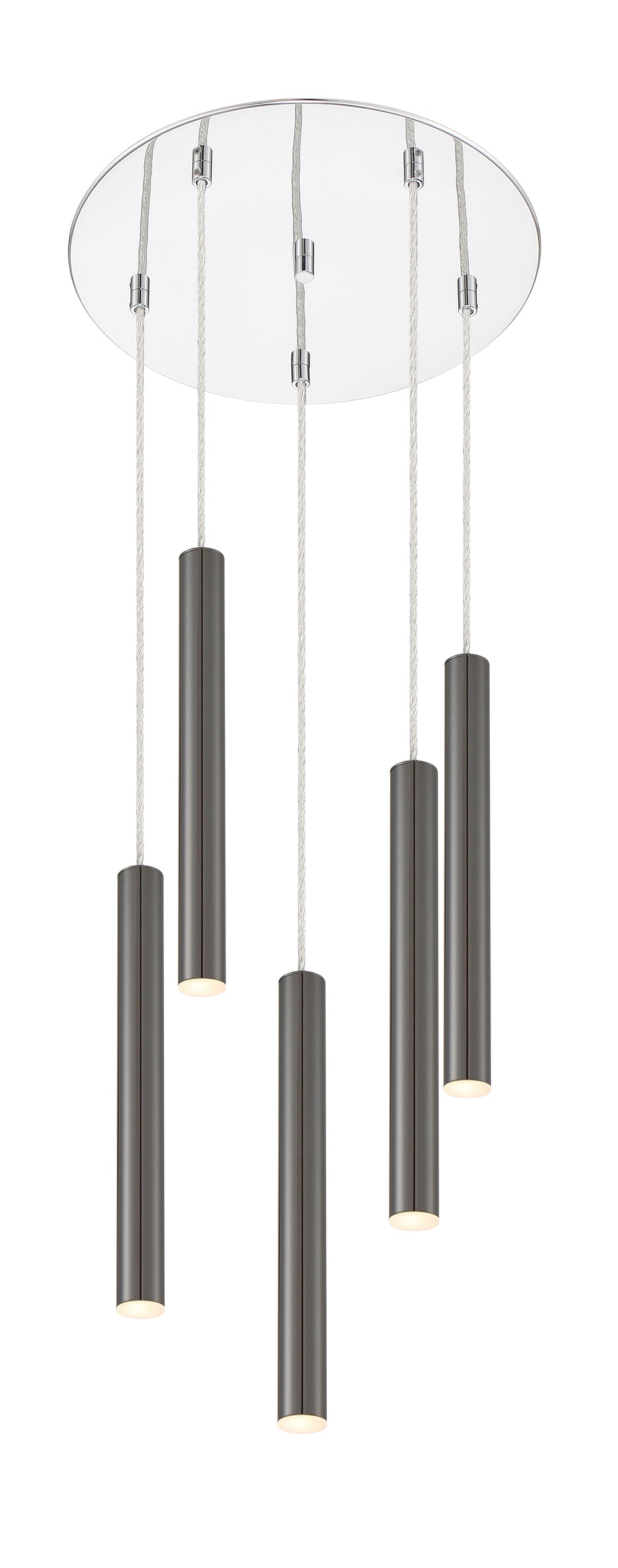 Forest - LED 5 Light Chandelier (917MP12-PBL-LED-5RCH)