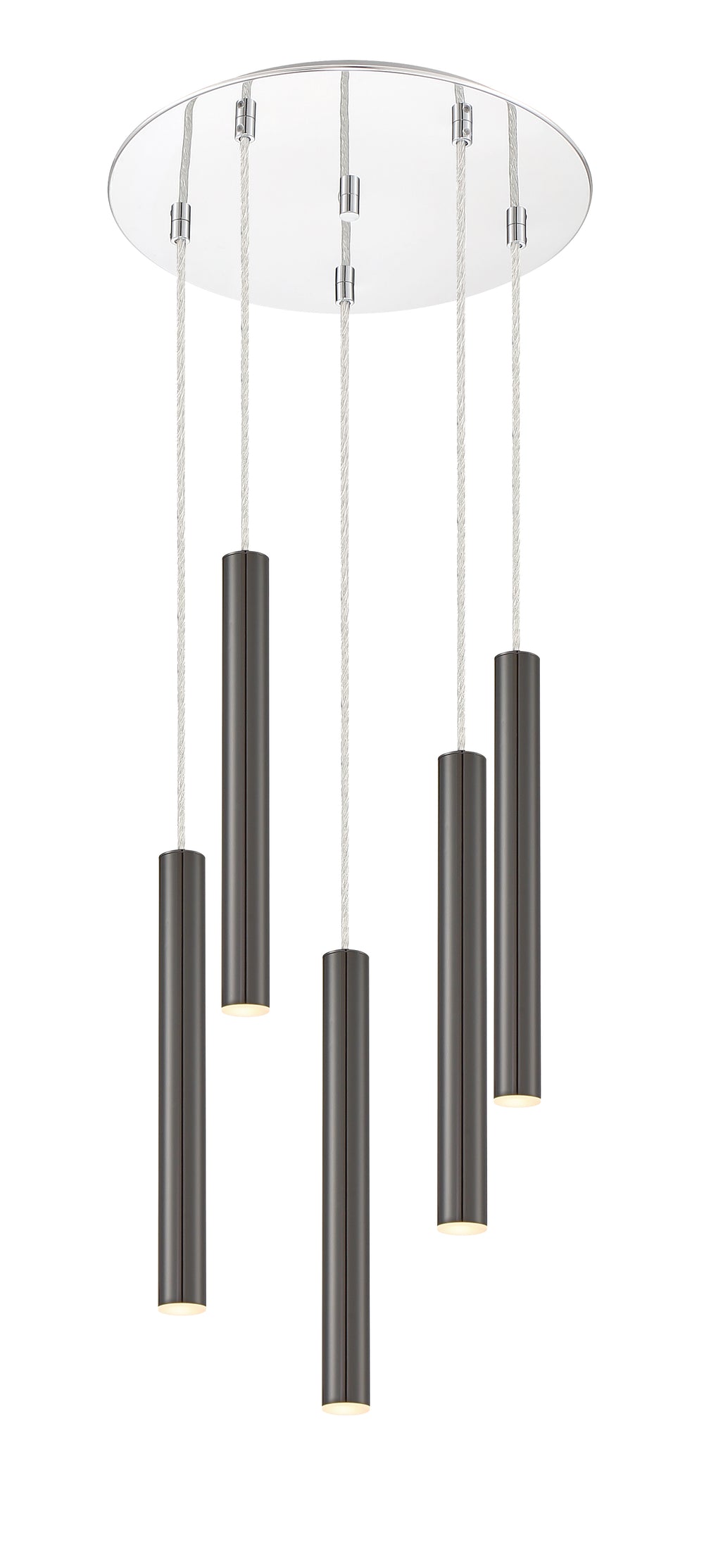 Forest - LED 5 Light Chandelier (917MP12-PBL-LED-5RCH)
