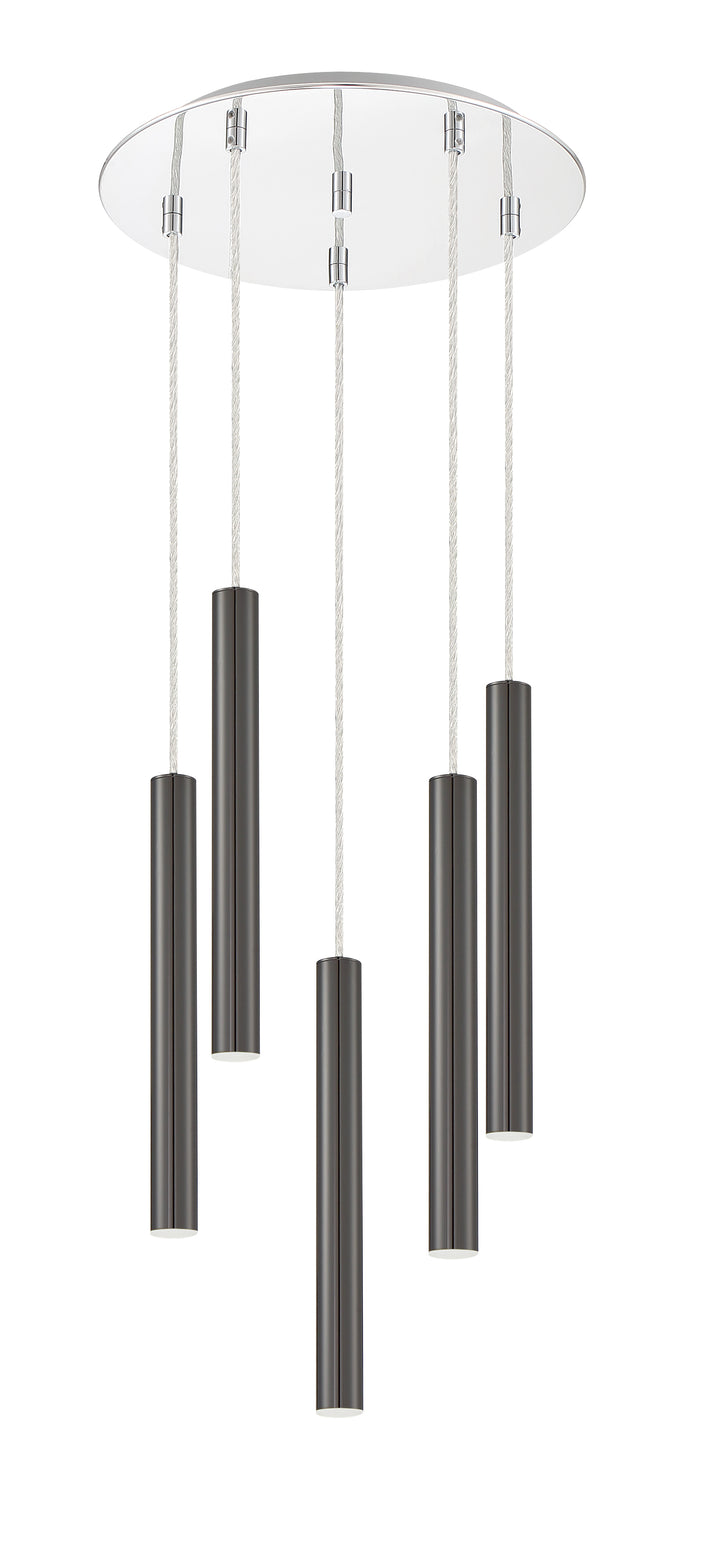 Forest - LED 5 Light Chandelier (917MP12-PBL-LED-5RCH)