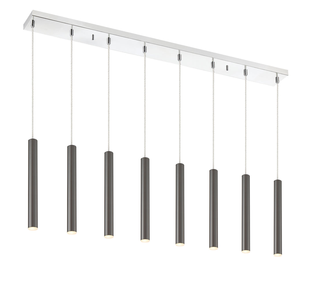 Forest - LED 8 Light Linear Chandelier (917MP12-PBL-LED-8LCH)