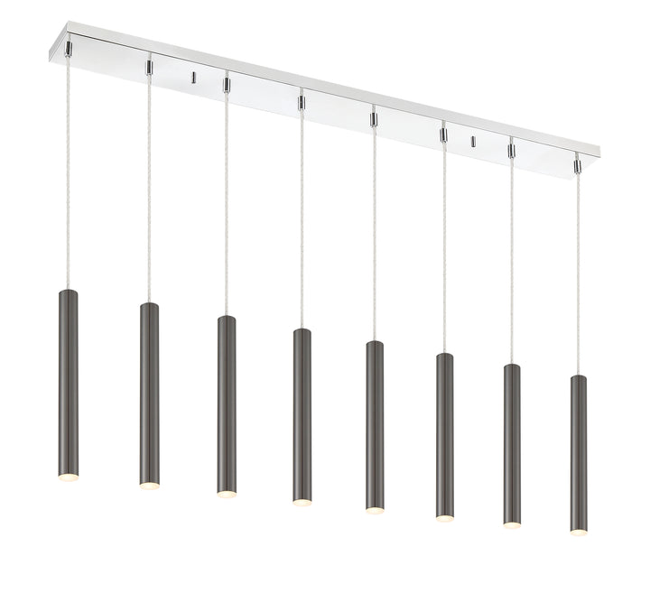 Forest - LED 8 Light Linear Chandelier (917MP12-PBL-LED-8LCH)