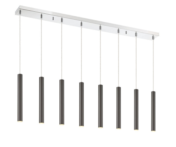 Forest - LED 8 Light Linear Chandelier (917MP12-PBL-LED-8LCH)
