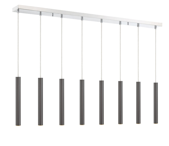Forest - LED 8 Light Linear Chandelier (917MP12-PBL-LED-8LCH)