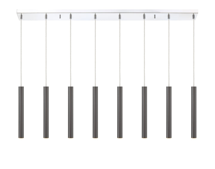 Forest - LED 8 Light Linear Chandelier (917MP12-PBL-LED-8LCH)