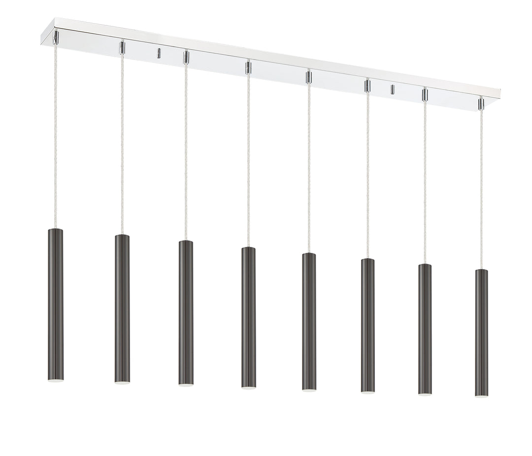 Forest - LED 8 Light Linear Chandelier (917MP12-PBL-LED-8LCH)