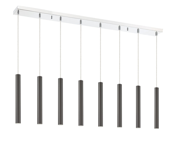 Forest - LED 8 Light Linear Chandelier (917MP12-PBL-LED-8LCH)
