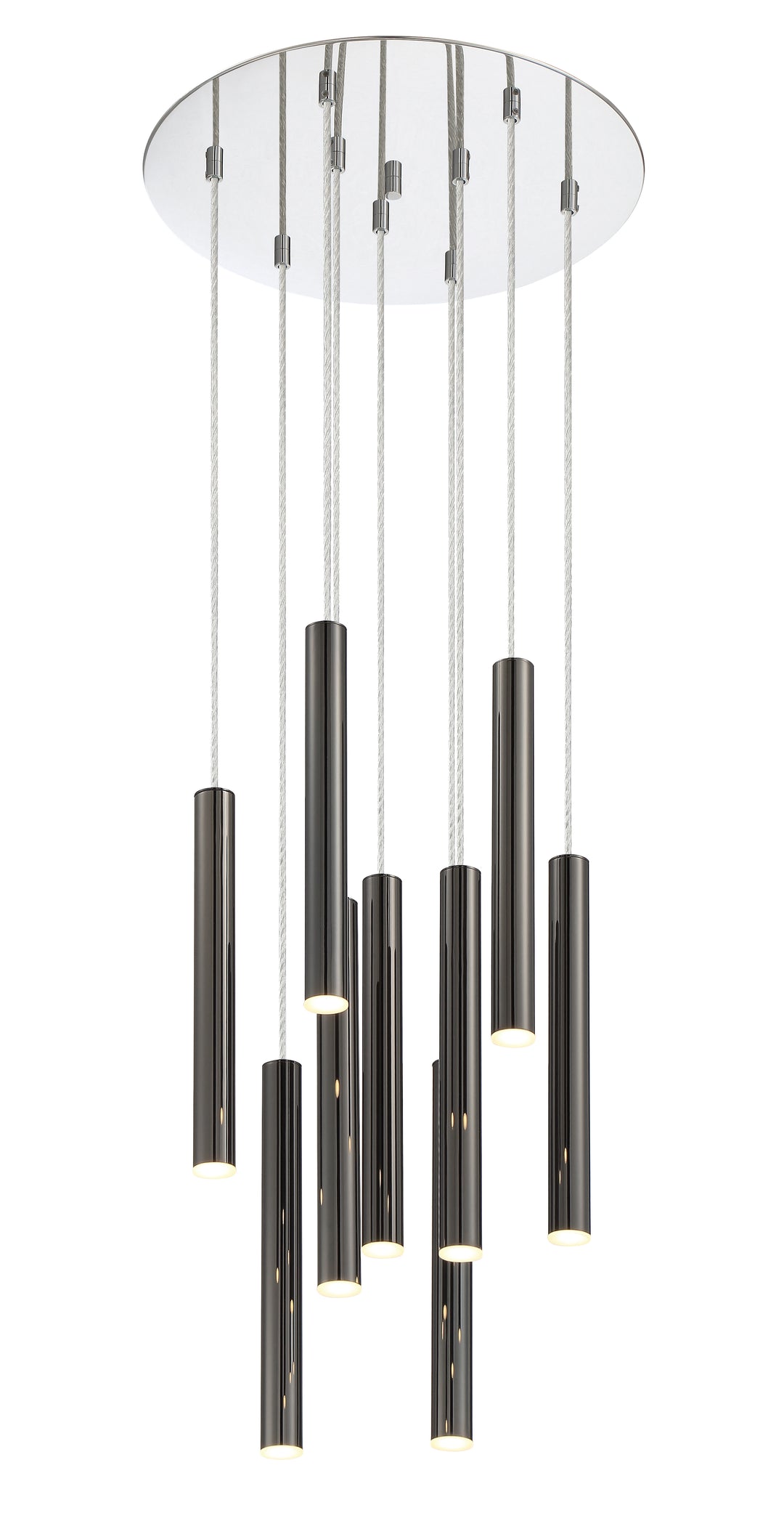 Forest - LED 9 Light Chandelier (917MP12-PBL-LED-9RCH)