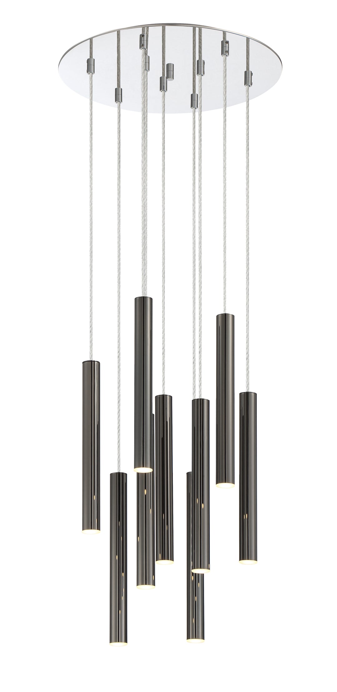 Forest - LED 9 Light Chandelier (917MP12-PBL-LED-9RCH)