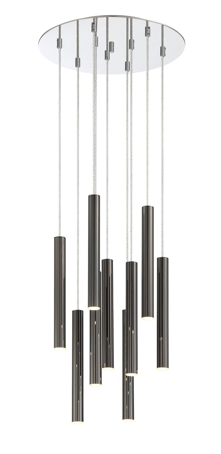 Forest - LED 9 Light Chandelier (917MP12-PBL-LED-9RCH)