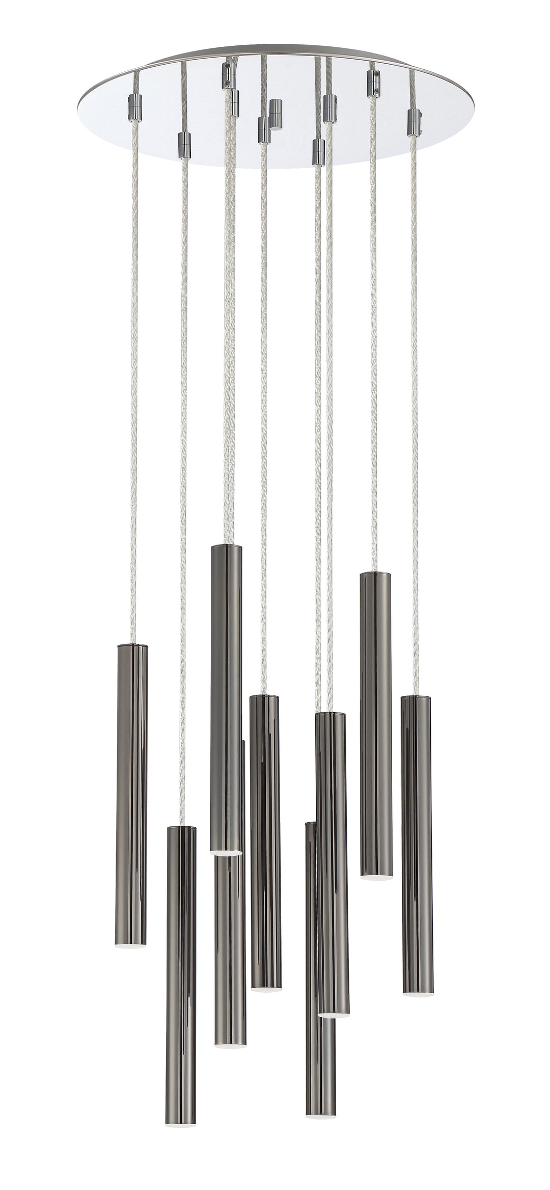 Forest - LED 9 Light Chandelier (917MP12-PBL-LED-9RCH)