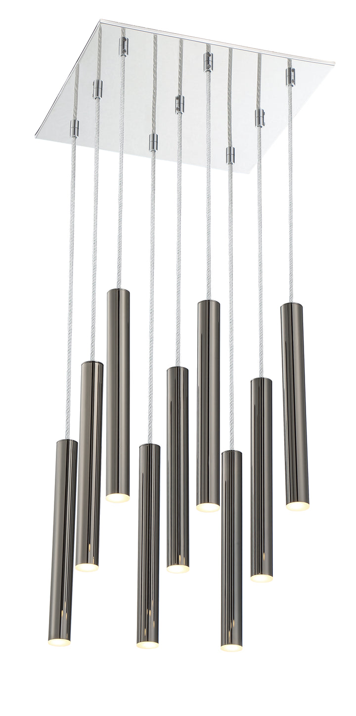 Forest - LED 9 Light Chandelier (917MP12-PBL-LED-9SCH)