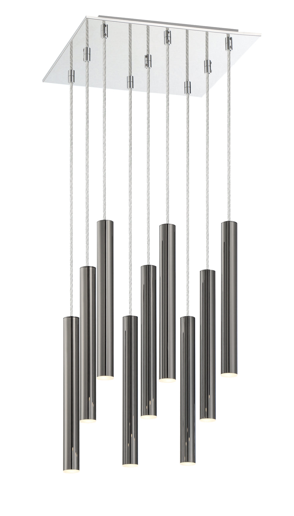 Forest - LED 9 Light Chandelier (917MP12-PBL-LED-9SCH)