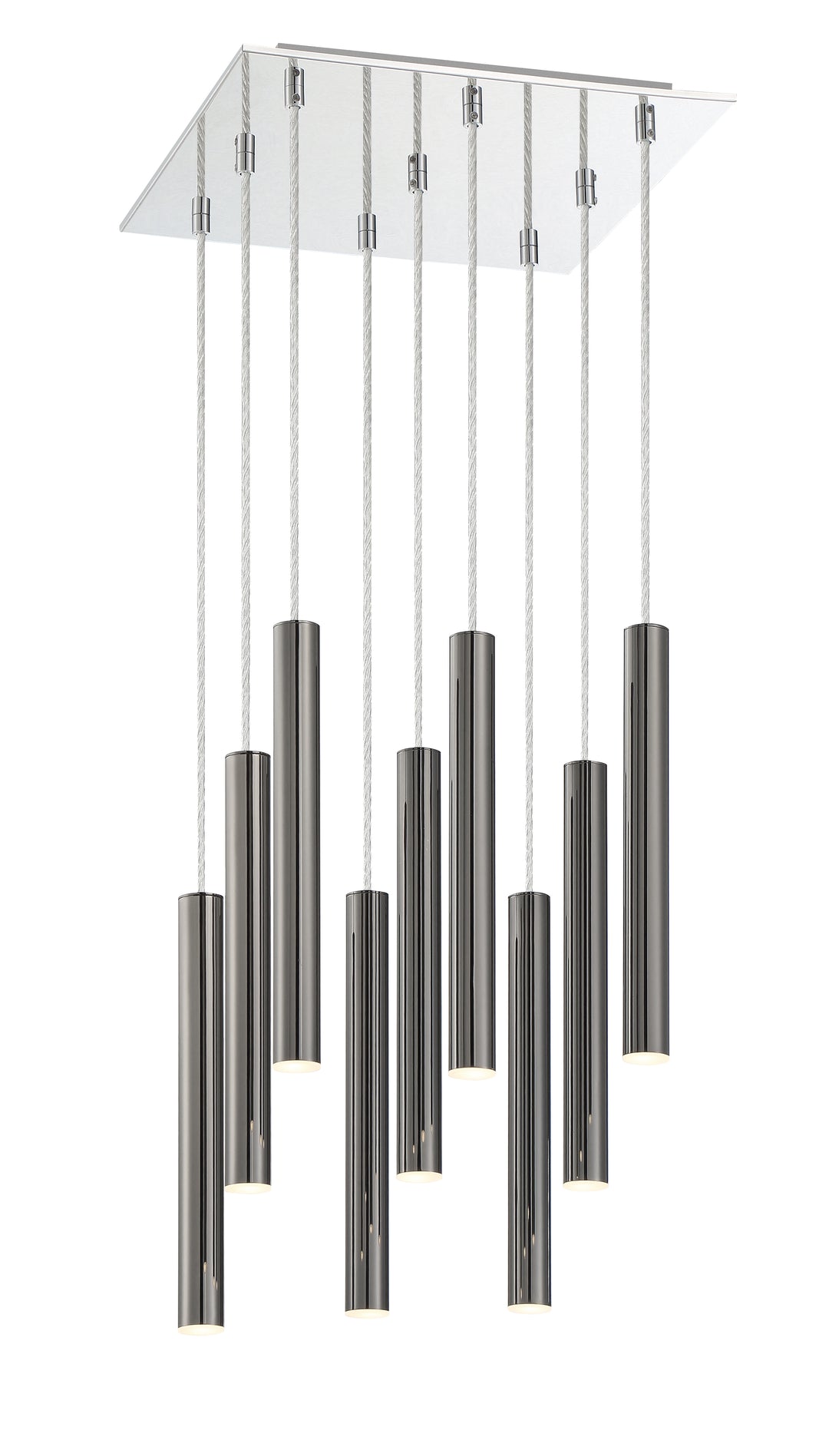 Forest - LED 9 Light Chandelier (917MP12-PBL-LED-9SCH)