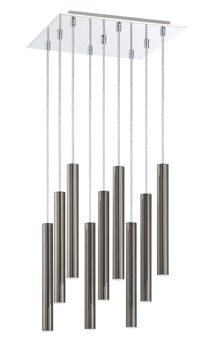Forest - LED 9 Light Chandelier (917MP12-PBL-LED-9SCH)