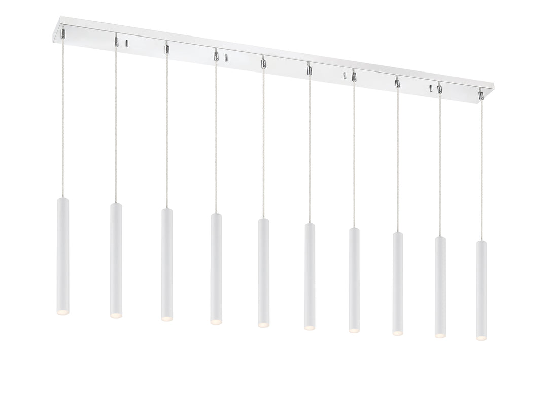 Forest - LED 10 Light Linear Chandelier (917MP12-WH-LED-10LCH)