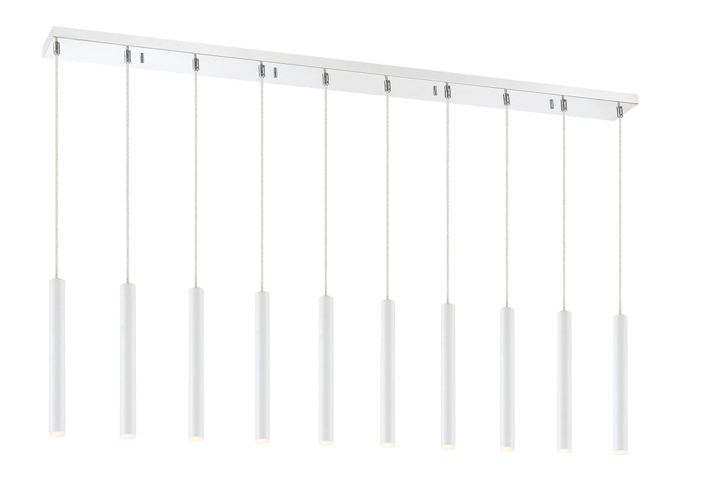 Forest - LED 10 Light Linear Chandelier (917MP12-WH-LED-10LCH)
