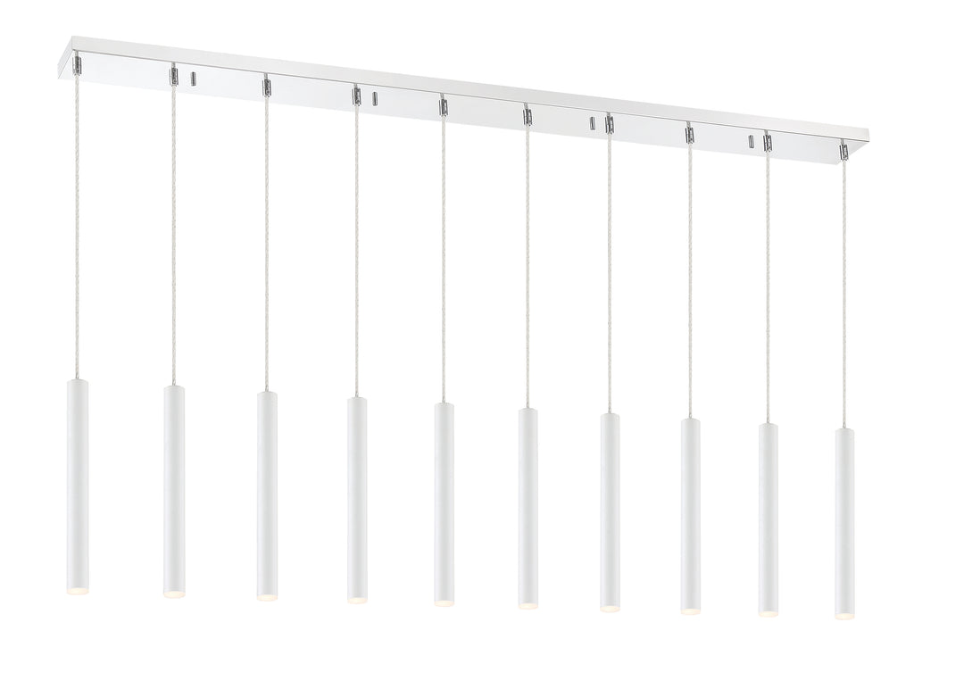 Forest - LED 10 Light Linear Chandelier (917MP12-WH-LED-10LCH)