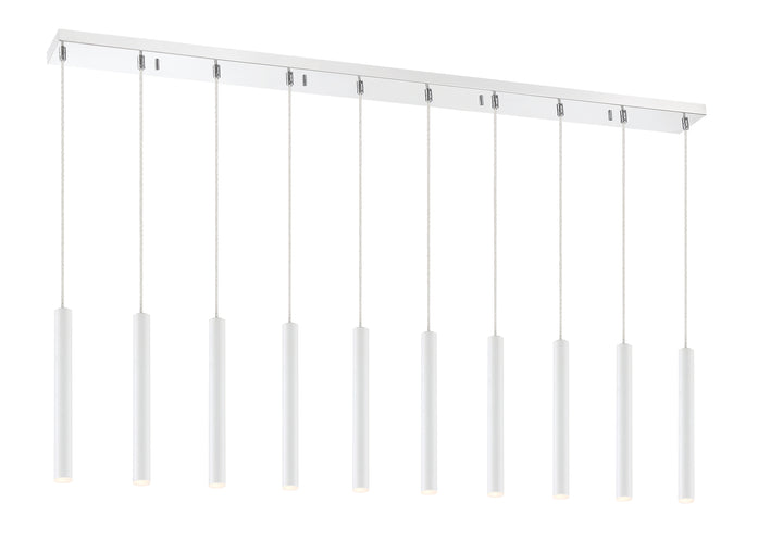 Forest - LED 10 Light Linear Chandelier (917MP12-WH-LED-10LCH)